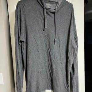 Vince hooded long sleeve layered tee